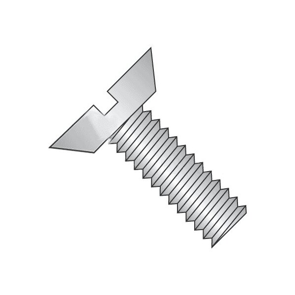 Newport Fasteners #10-24 x 5/16 in Slotted Flat Machine Screw, Plain 18-8 Stainless Steel, 1000 PK 488862-PR-1000 - main